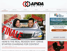 Tablet Screenshot of apidaonline.com